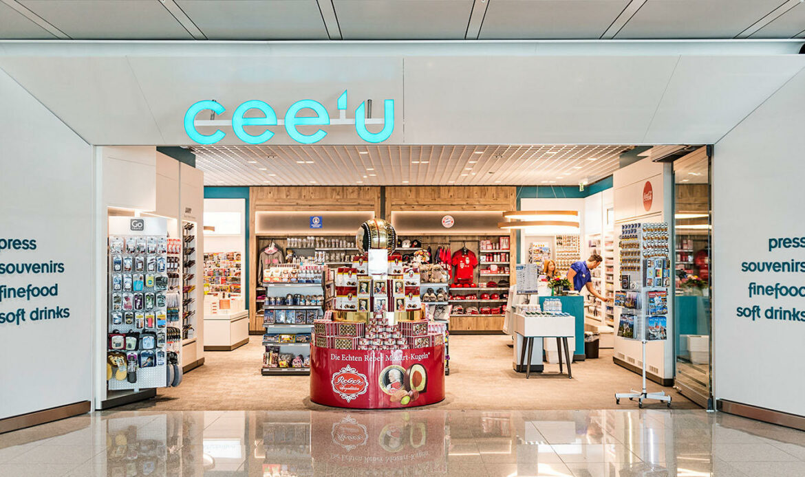 Cee'u Geschäft an einem Flughafen